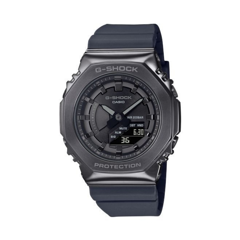 Casio GM-S2100B-8A je elegantan i robustan model pametnog sata iz popularne Casio G-Shock serije. Ovaj sat nudi savremeni dizajn u kombinaciji sa visokim performansama