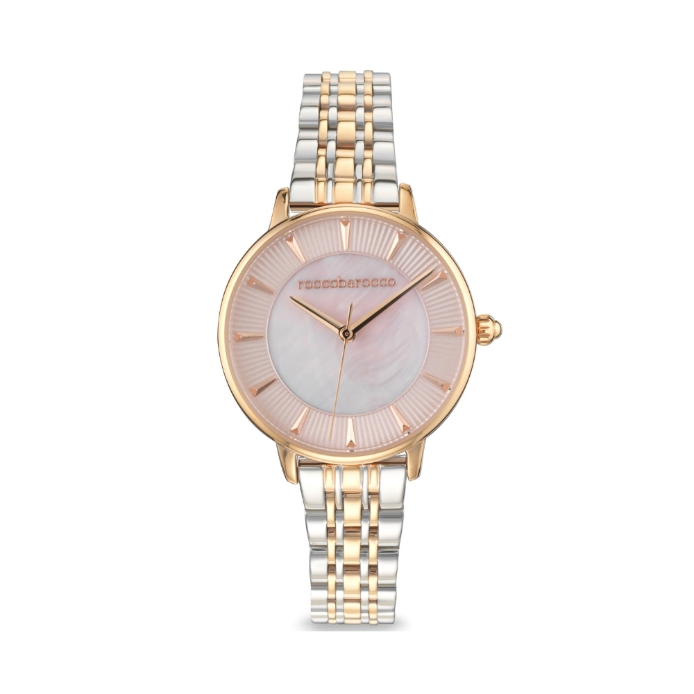 Roccobarocco RB.4659L-02M je ženski ručni sat koji se odlikuje sofisticiranim i elegantnim dizajnom