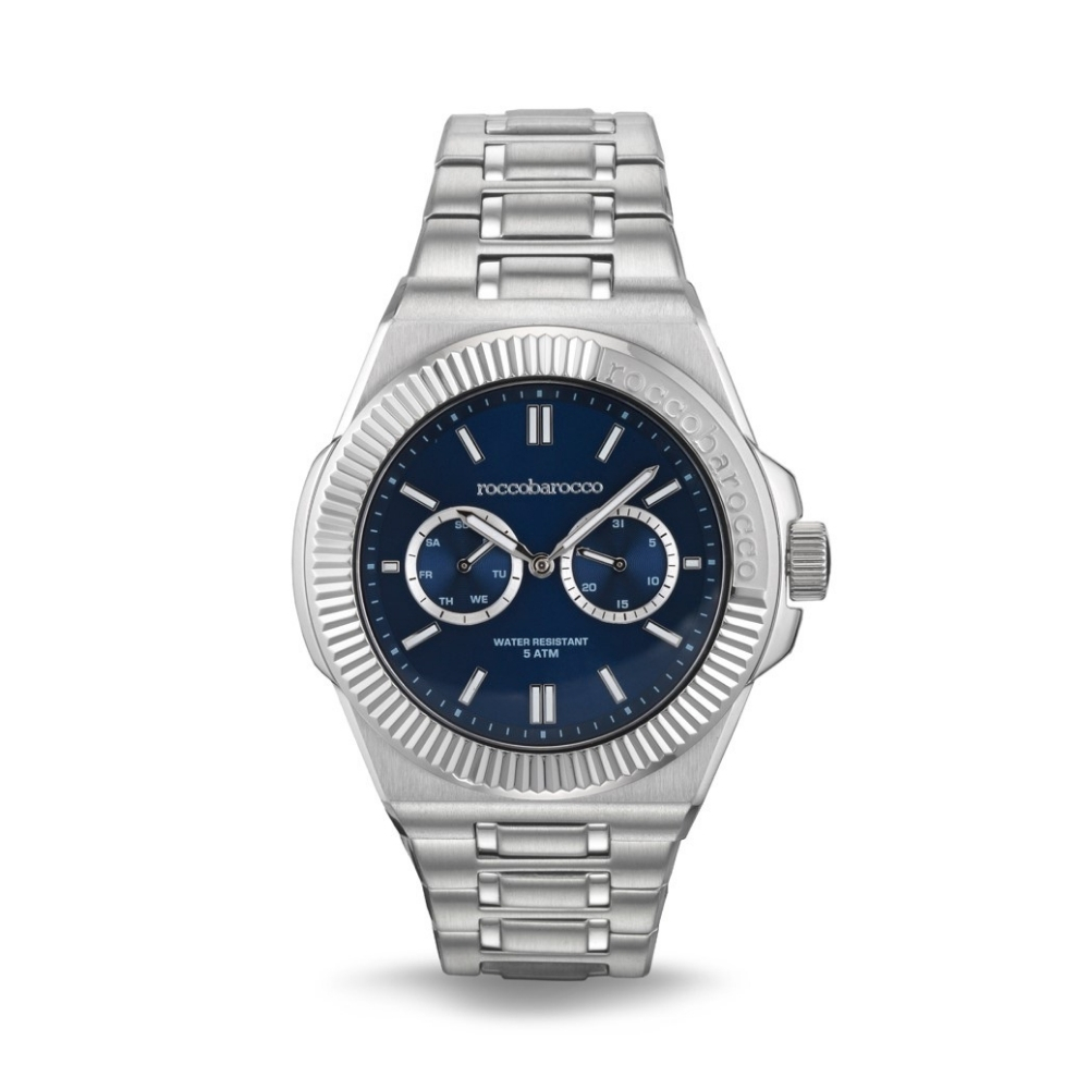 RoccoBarocco RB.5050M-02M je muški ručni sat koji odlikuje moderan dizajn i vrhunska izrada. Idealan za svakodnevnu upotrebu i poslovne prilike