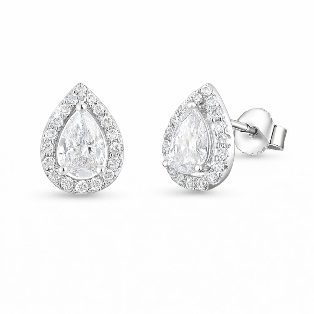 Srebrne minđuše na šraf JS25-E0262