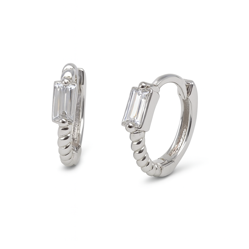 Srebrne minđuše E00213