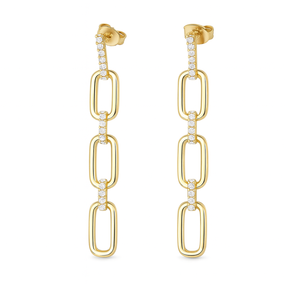 Srebrne minđuše E01876G