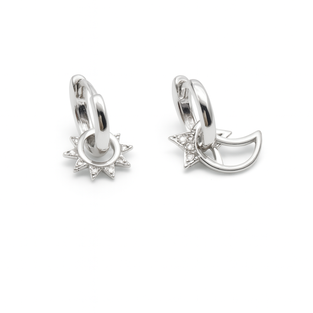 Srebrne minđuše E02198