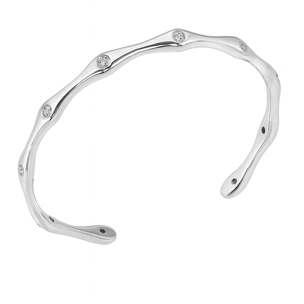 Srebrna obruč narukvica TE00527