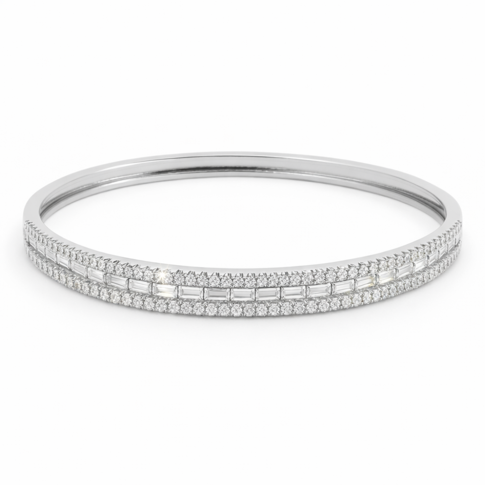 Srebrna obruč narukvica BRA0189